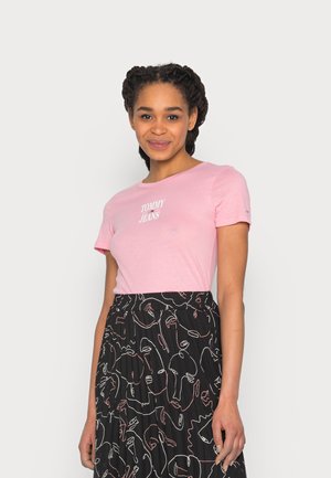SKINNY ESSENTIAL LOGO - Camiseta estampada - fresh pink
