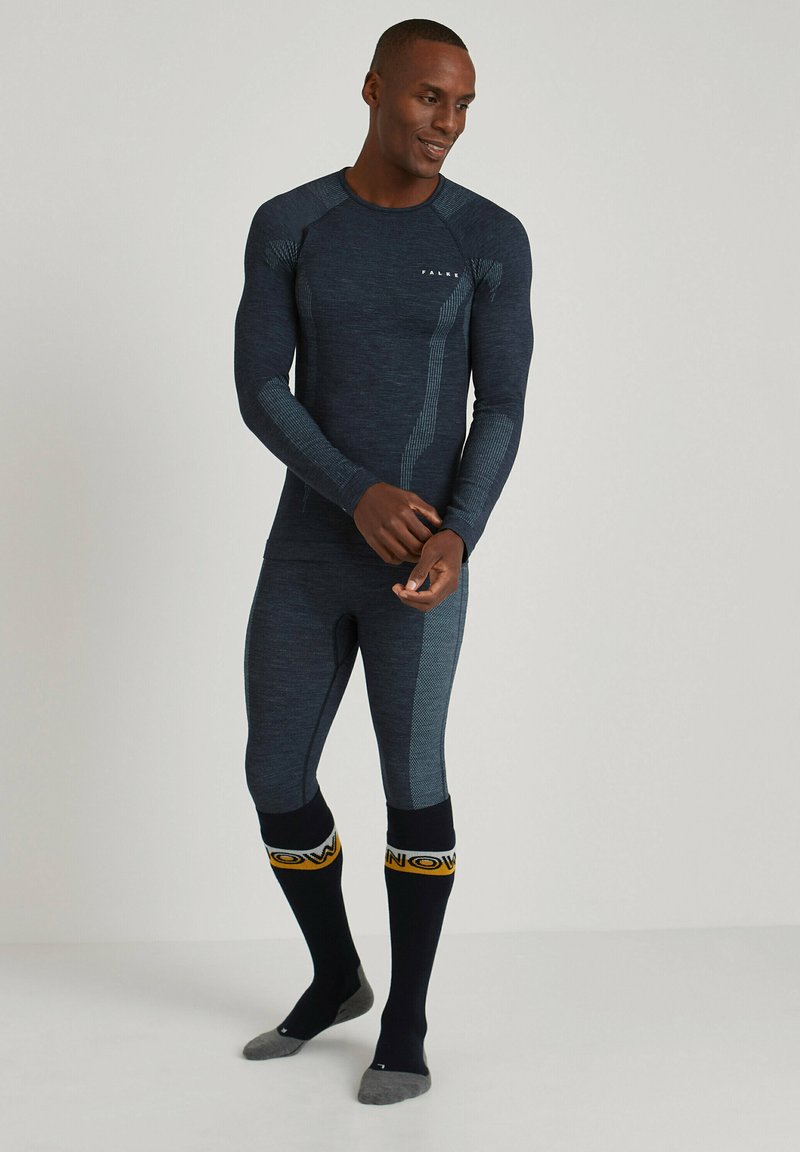 FALKE - WOOL-TECH FUNCTIONAL UNDERWEAR FOR COLD TO VERY COLD CONDITIONS - Unterhemd/-shirt - space blue, Vergrößern