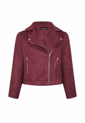 Evans, PLUS SIZE JACKETS - Imiteret læderjakke - red
