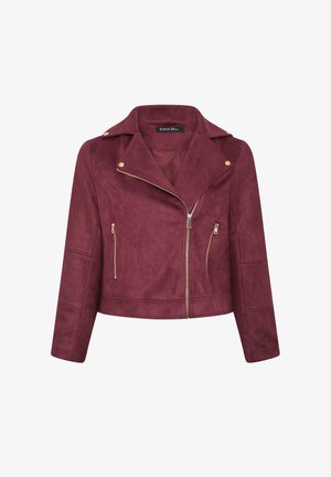 Evans, PLUS SIZE JACKETS - Giacca in similpelle - red