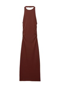GATHERED HALTER - Maxi ruha - copper
