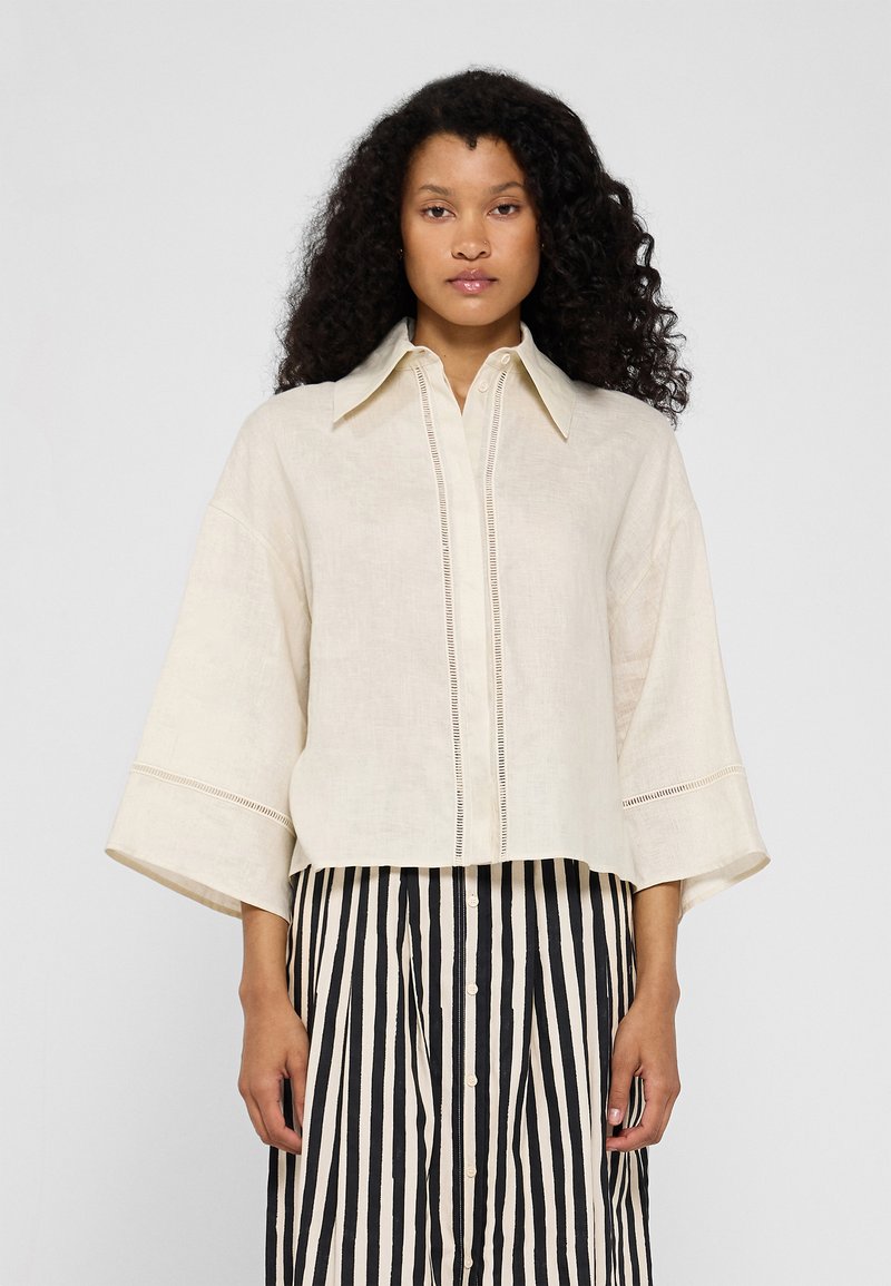 Max Mara Leisure - ROBINIA - Overhemdblouse - ecru, Vergroten