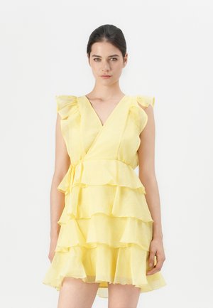 SABRINA SHORT FLOUNCE  - Hverdagskjole - pale banana