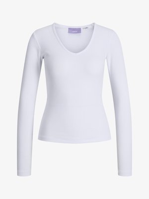 JJXX, JXFREYA V NECK TOP - Camiseta de manga larga - bright white