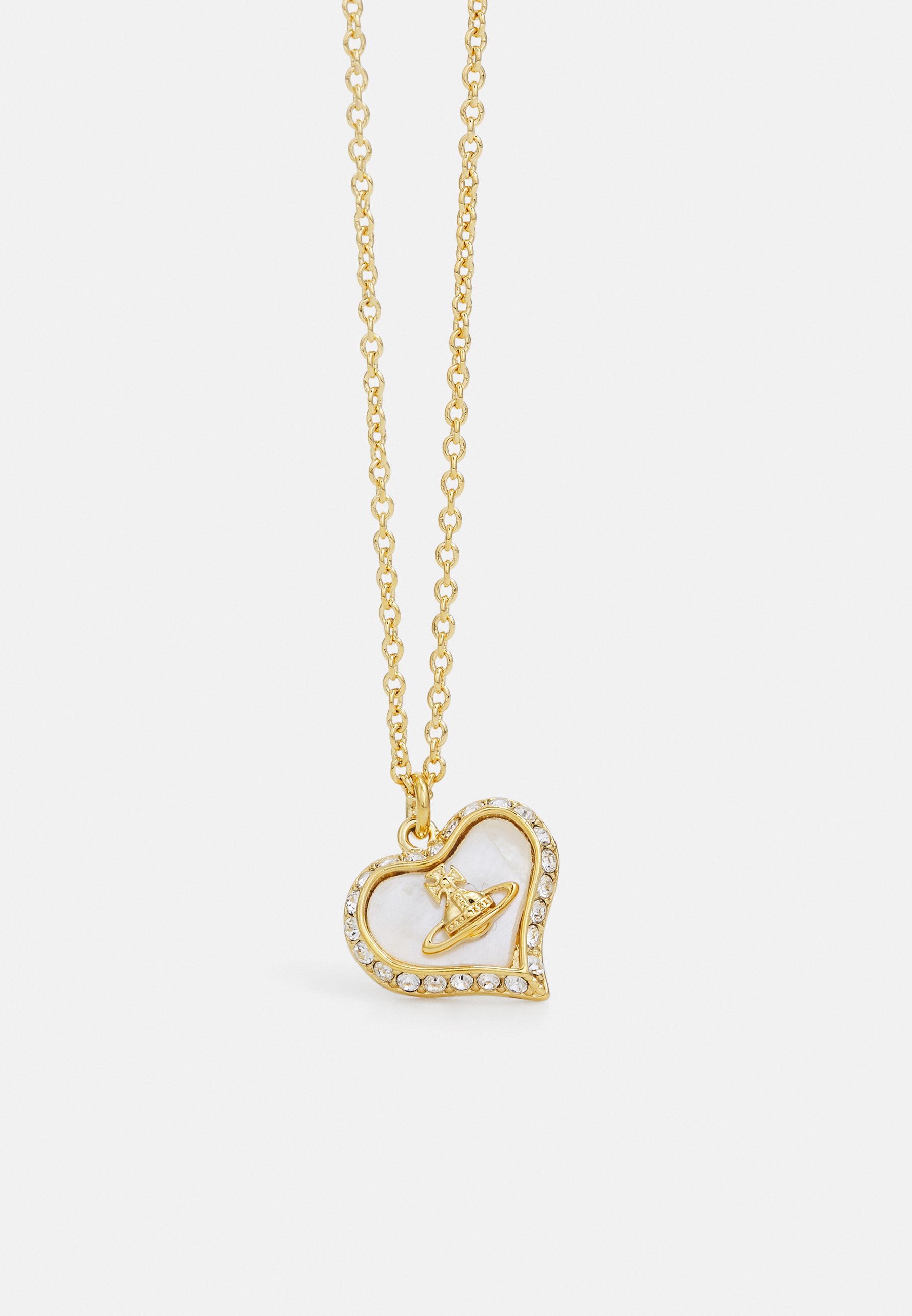 Vivienne Westwood｜FASHION PROPS (PETRA PENDANT (6302010 Vivienne Westwood Petra Necklace Pink Gold Shell Heart w