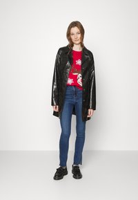 ONLY XMAS BELL LS EX  - Pullover - red