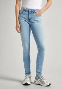 Pepe Jeans - SLIM FIT  - Liibuvad teksad - denim Väikepilt 1