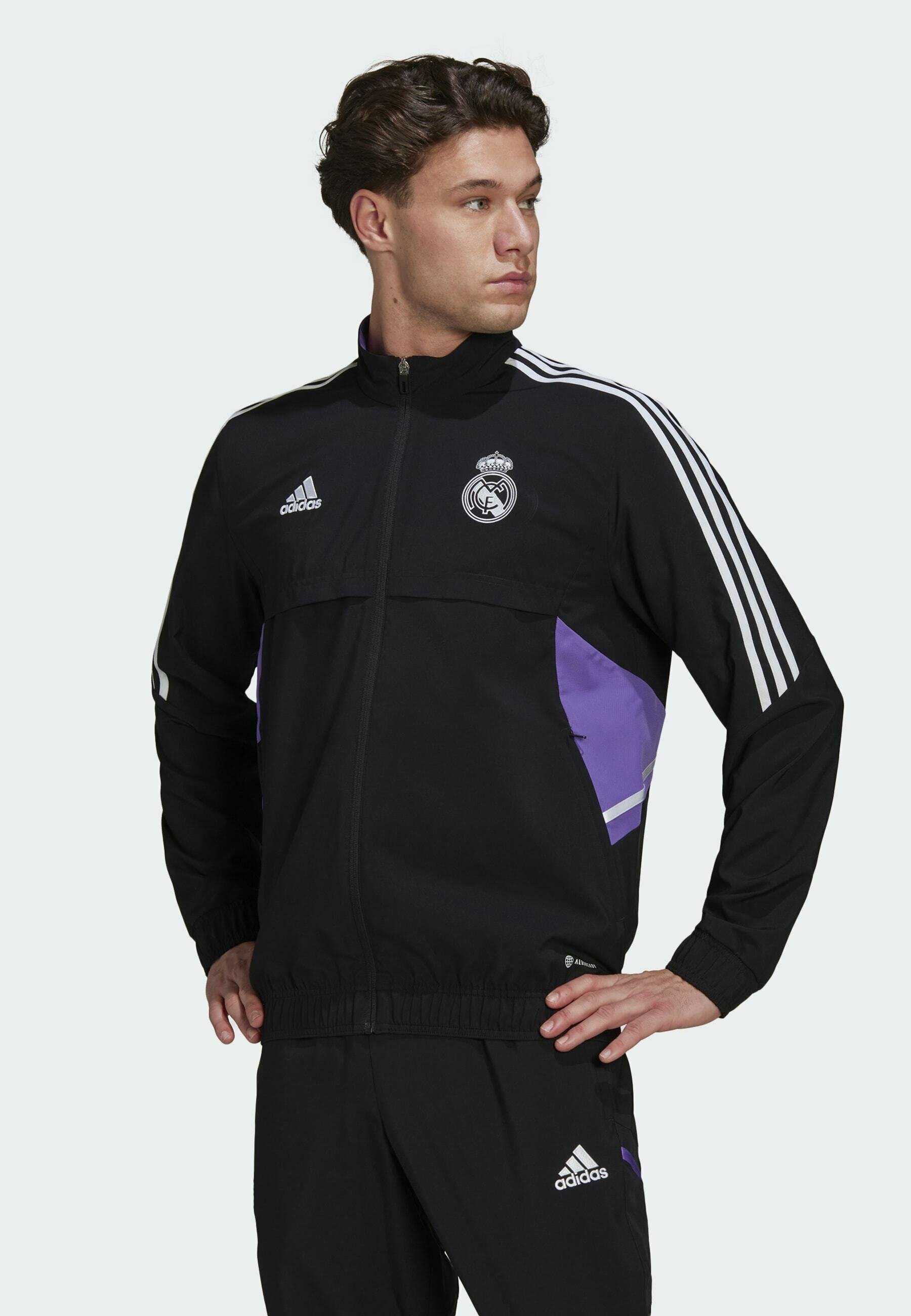 Criticar Regularidad Edredón adidas Performance REAL MADRID PRESENTATION JACKET - Chaqueta de  entrenamiento - black/negro - Zalando.es