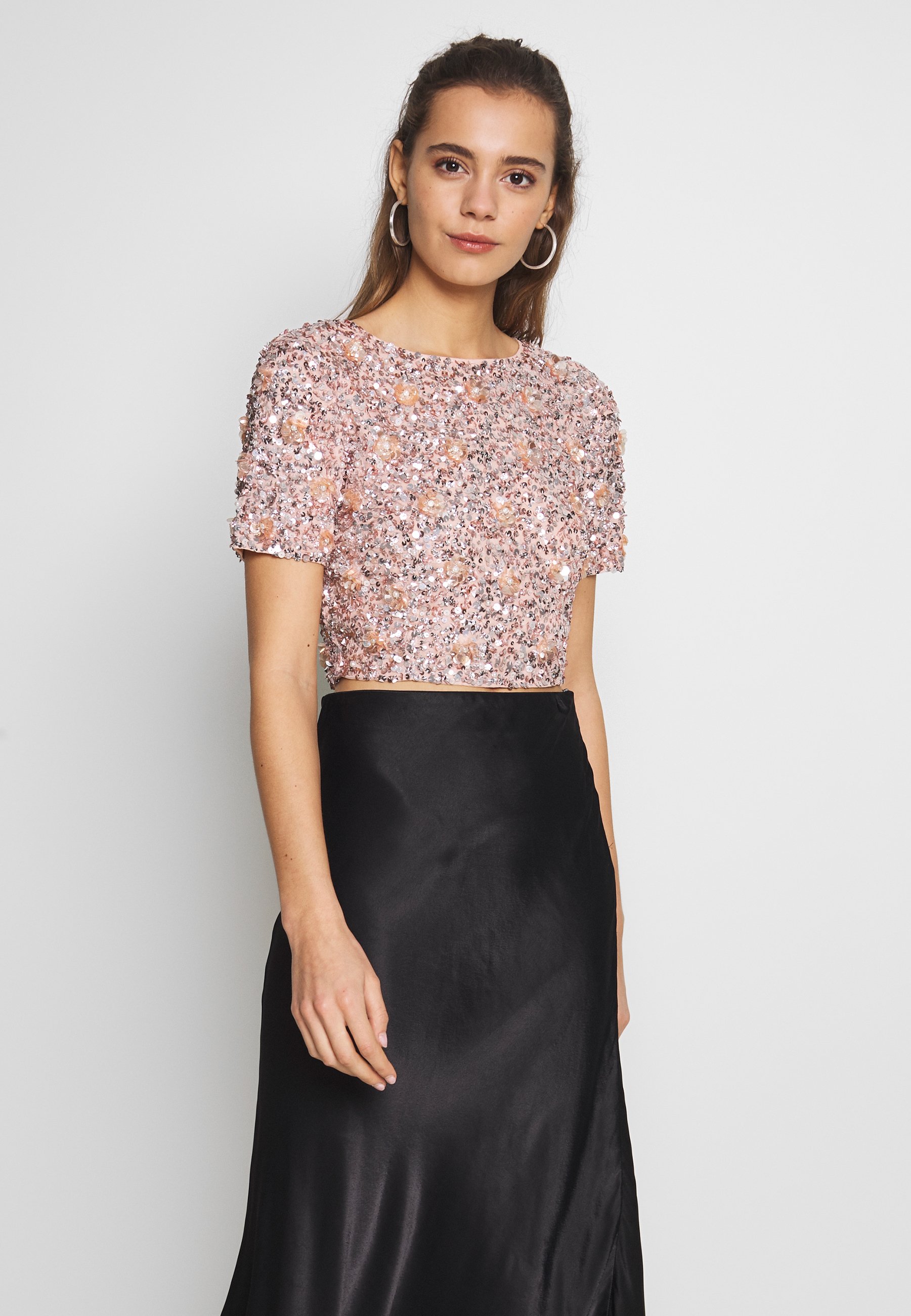 Lace & Beads LETTY FLOWER Bluser nude Zalando.no Lace & Beads Petite LETTY - Bluser - mink
