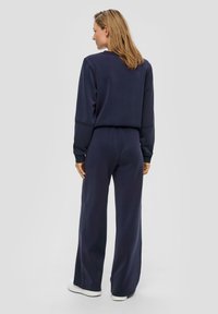 s.Oliver WIDE-LEG - Trainingsbroek - navy
