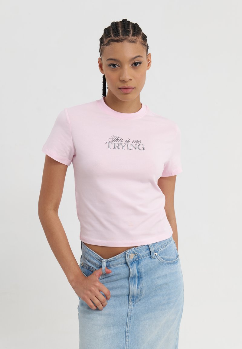 Even&Odd T-shirt print - light pink