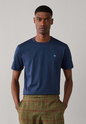 Hackett London, HACKETT LONDON BASIC T-SHIRT SS LOGO TEE - Basic T-shirt - navy