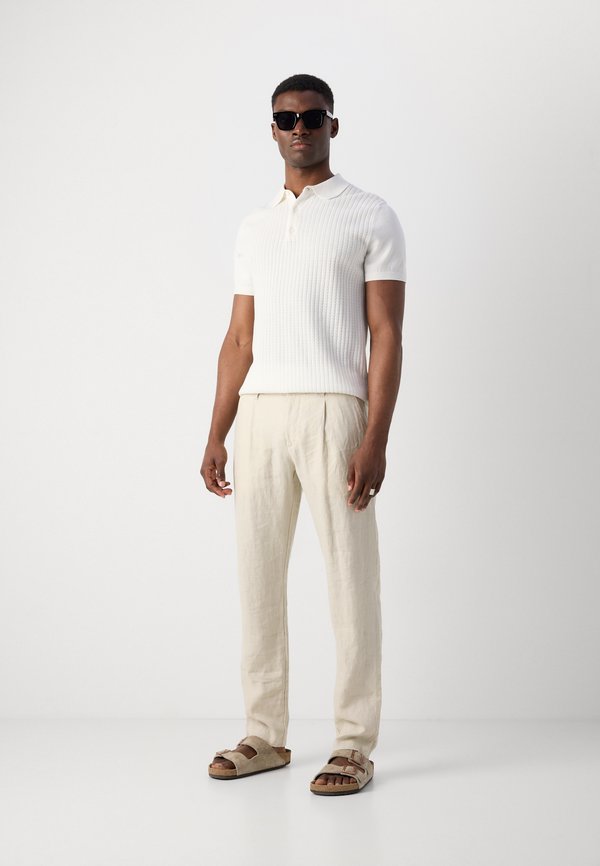 OSBY PLEATS - Trousers - beige4