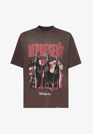 Represent, T-SHIRT REPRESENT - T-shirt con stampa - marrone