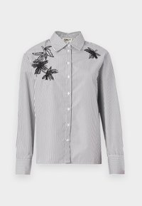 ONLEVI LIFE EMBELISHMENT SHIRT - Košilová halenka  - cloud dancer/black