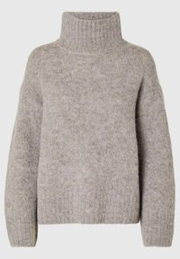 SLFGABELLA HIGH NECK - Jumper - steel gray