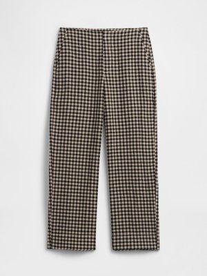 GAP STRAIGHT CROP - Trousers - black