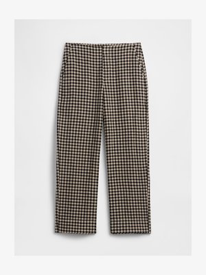 GAP STRAIGHT CROP - Trousers - black