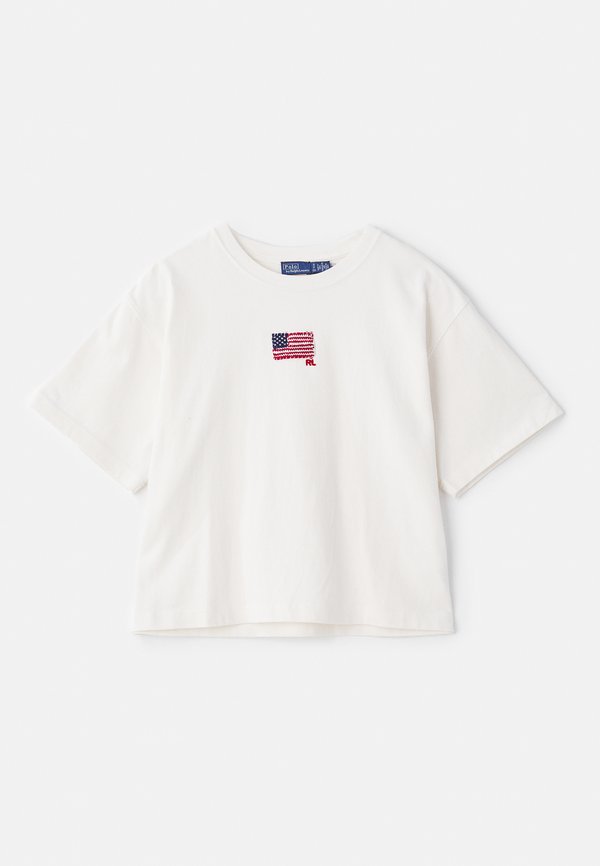 FLAG COTTON JERSEY CROPPED TEE - Print T-shirt - nevis3