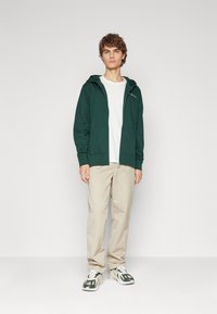 GANT Cipzáras pulóver - tartan green
