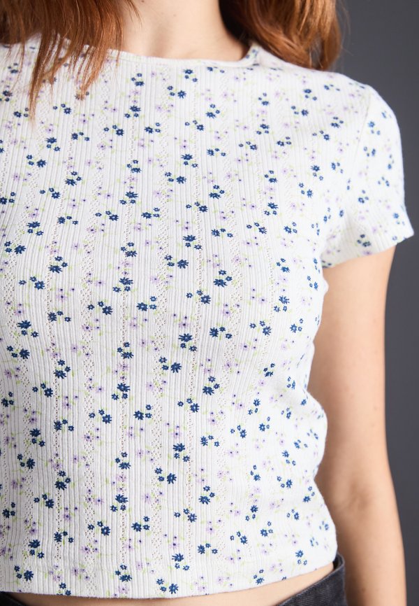 2 PACK - Print T-shirt - egret3