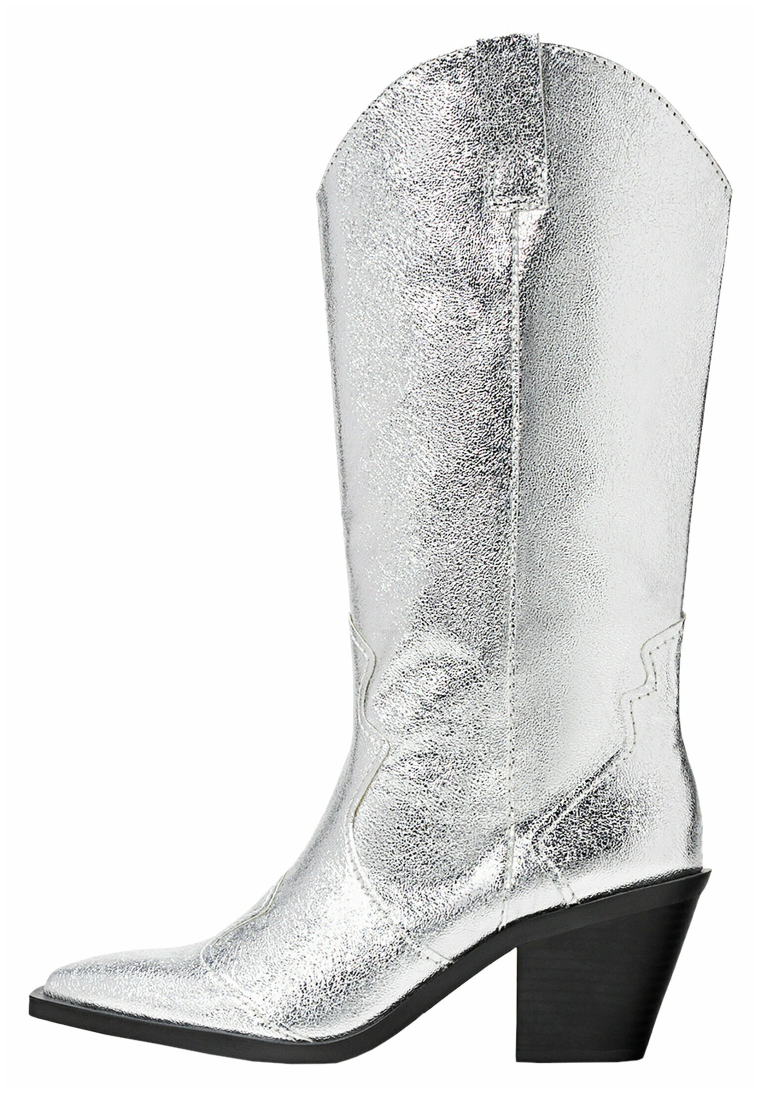 Stradivarius Boots - silver-coloured 