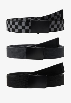 Urban Classics, TRIO 3 PACK - Ζώνη - grey/black