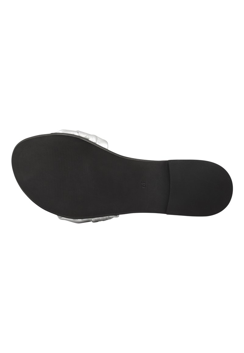 Damen Sneaker | faina Pantolette flach silber/silberfarben - MX69915 Damen Sneaker | faina Pantolette flach silber/silberfarben - MX69915