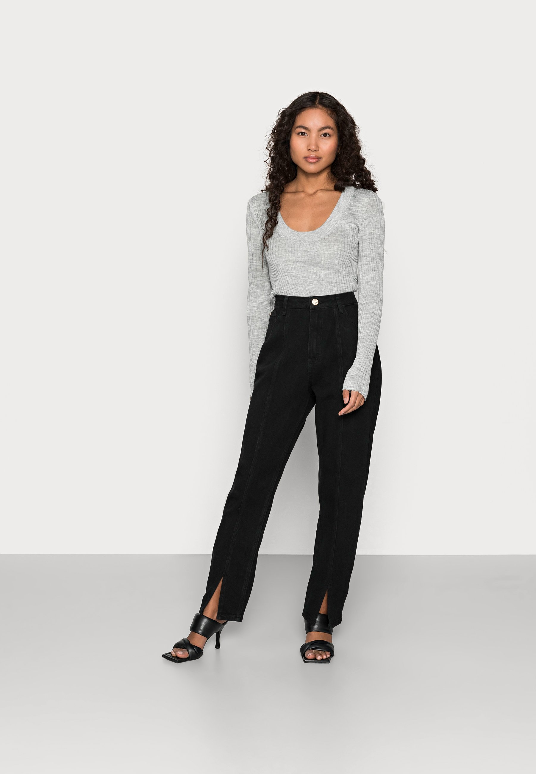Hem straight leg jeans Clearance