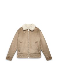 Faux leather jacket - beige