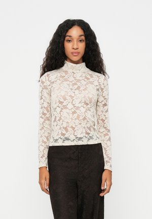 VMNELINE HIGH NECK TOP - Topper langermet - pumice stone