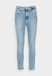Calvin Klein Jeans HIGH RISE SKINNY ANKLE - Calças de ganga de corte skinny - denim light
