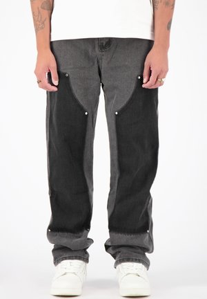 Straight leg jeans - black