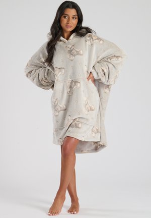 LUXURY TEDDY BEAR FLEECE SNUGGLE HOODIE - Nightie - taupe