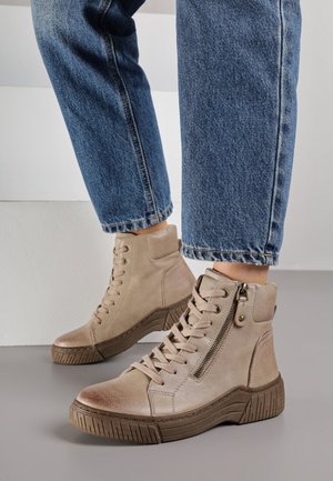 Bottines à plateau - taupe