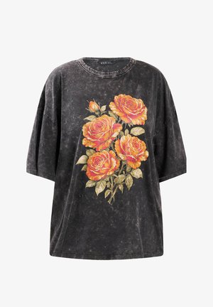 Yours Clothing, WOMEN'S T-SHIRTS - - Camiseta de manga larga - charcoal
