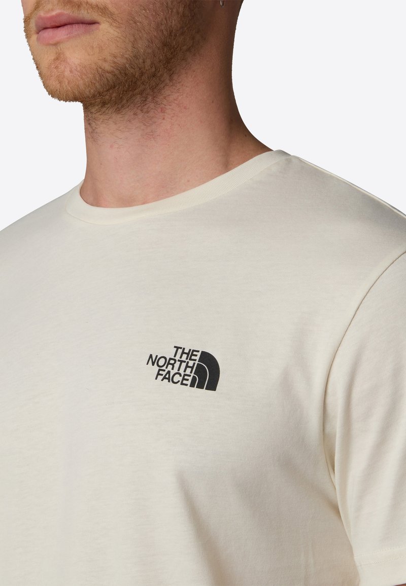 The North Face MOUNTAIN PEAK FRAME - Triko s potiskem - white dune tnf black bo