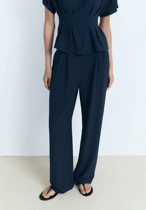 STRAIGHT-FIT PLEATED - Broek - royal blue