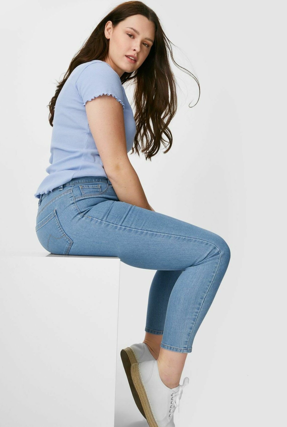 CLOCKHOUSE Straight leg jeans - denim 
