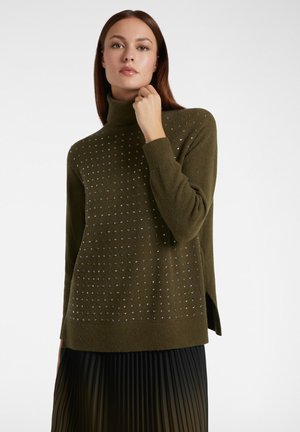 CON APPLICAZIONI - Strickpullover - verde