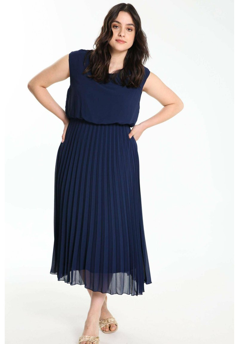 Damen Freizeitkleider | Cassis PLISSÉE UNIE Freizeitkleid marine/blau - RZ27197 Damen Freizeitkleider | Cassis PLISSÉE UNIE Freizeitkleid marine/blau - RZ27197