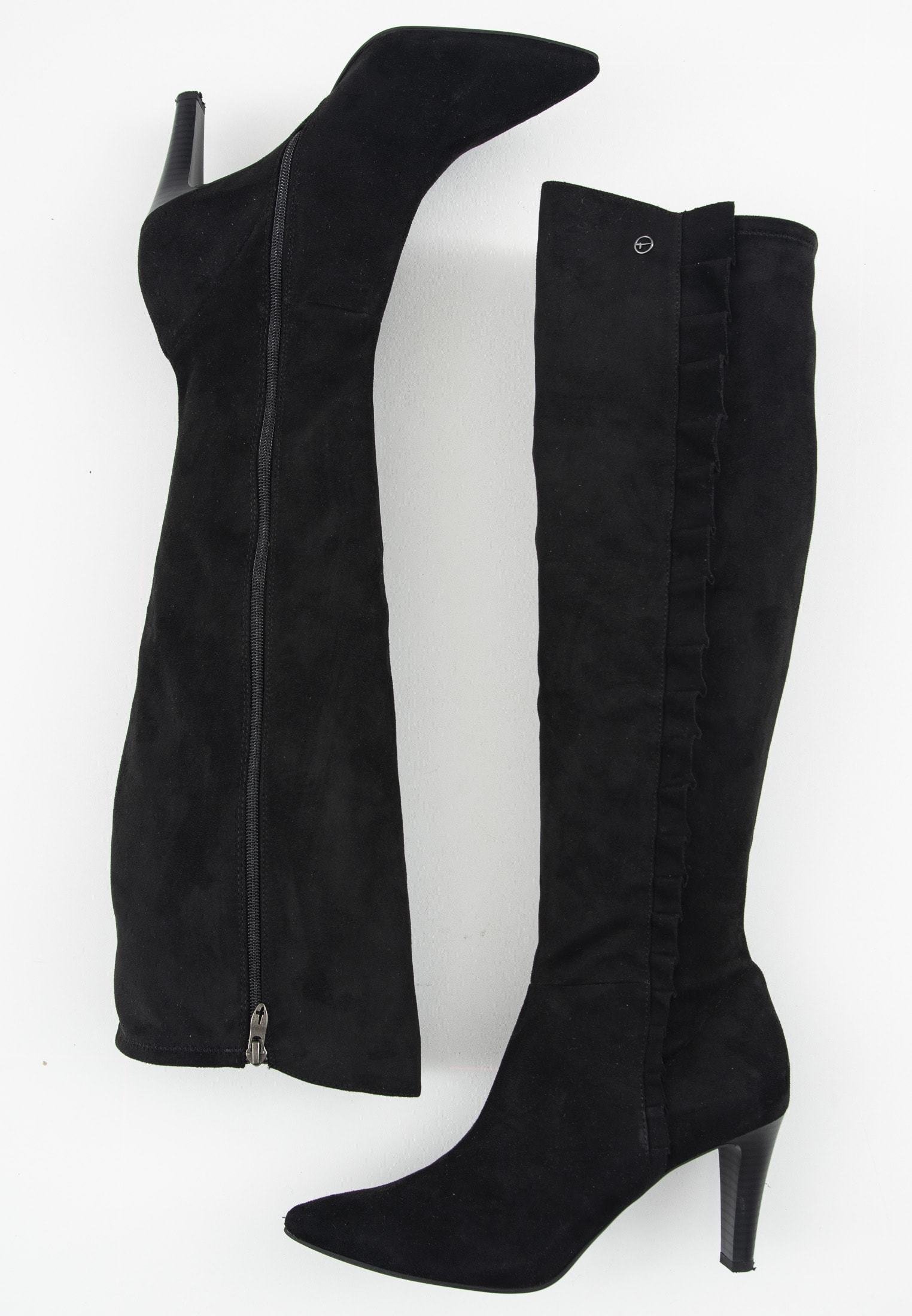 Tamaris Tamaris 3/4 laars zwart suede online kopen.