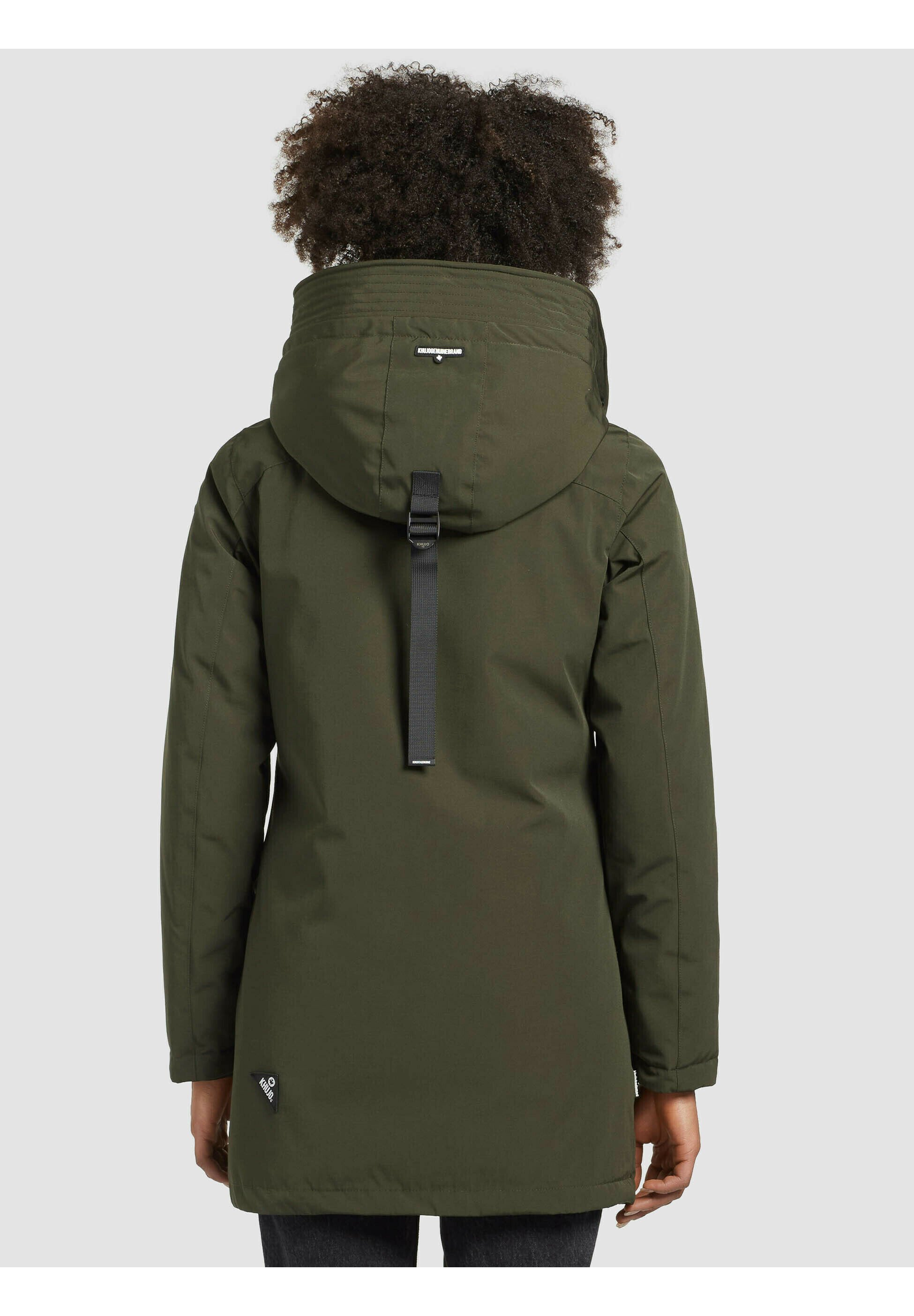 khujo VIONA2 - Abrigo de invierno - dunkeloliv/verde oliva - Zalando.es