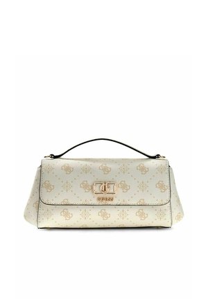 Guess, EMELIE LOGO FLAP CROSSBODY - Sac à main - white logo