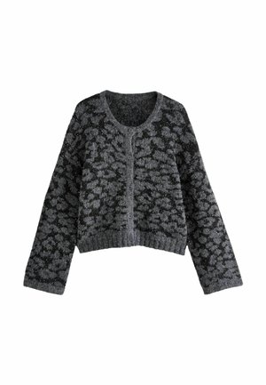 LEOPARD SEQUIN  - Cardigan - black