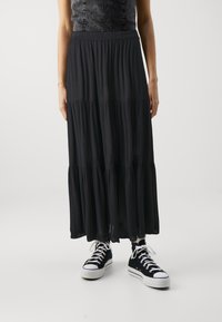 ONLY - ONLMIKKA LIFE LONG SKIRT - Maxiskjørt - black Miniatyrbilde 1