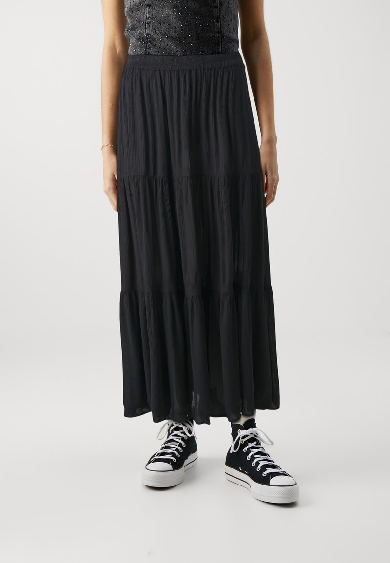 ONLY - ONLMIKKA LIFE LONG SKIRT - Maxiskjørt - black, Forstørre