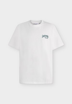 Lacoste, PRINT TSHIRT - T-shirt basic - white