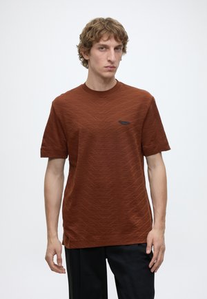 BOSS, THOMPSON - Βασικό μπλουζάκι - medium brown