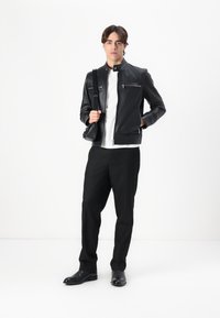 KARL LAGERFELD JACKET - Usnjena jakna - black
